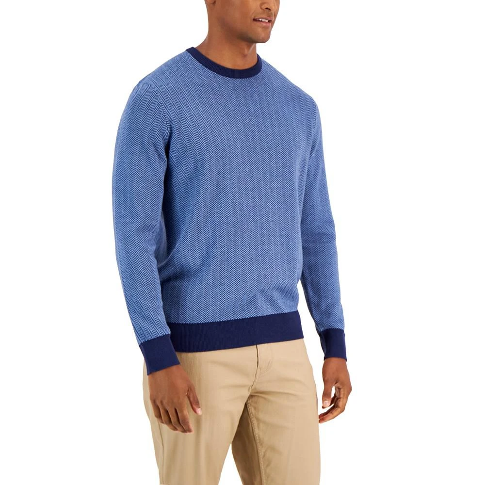 商品Club Room|Men's Herringbone Sweater, Created for Macy's,价格¥125,第1张图片