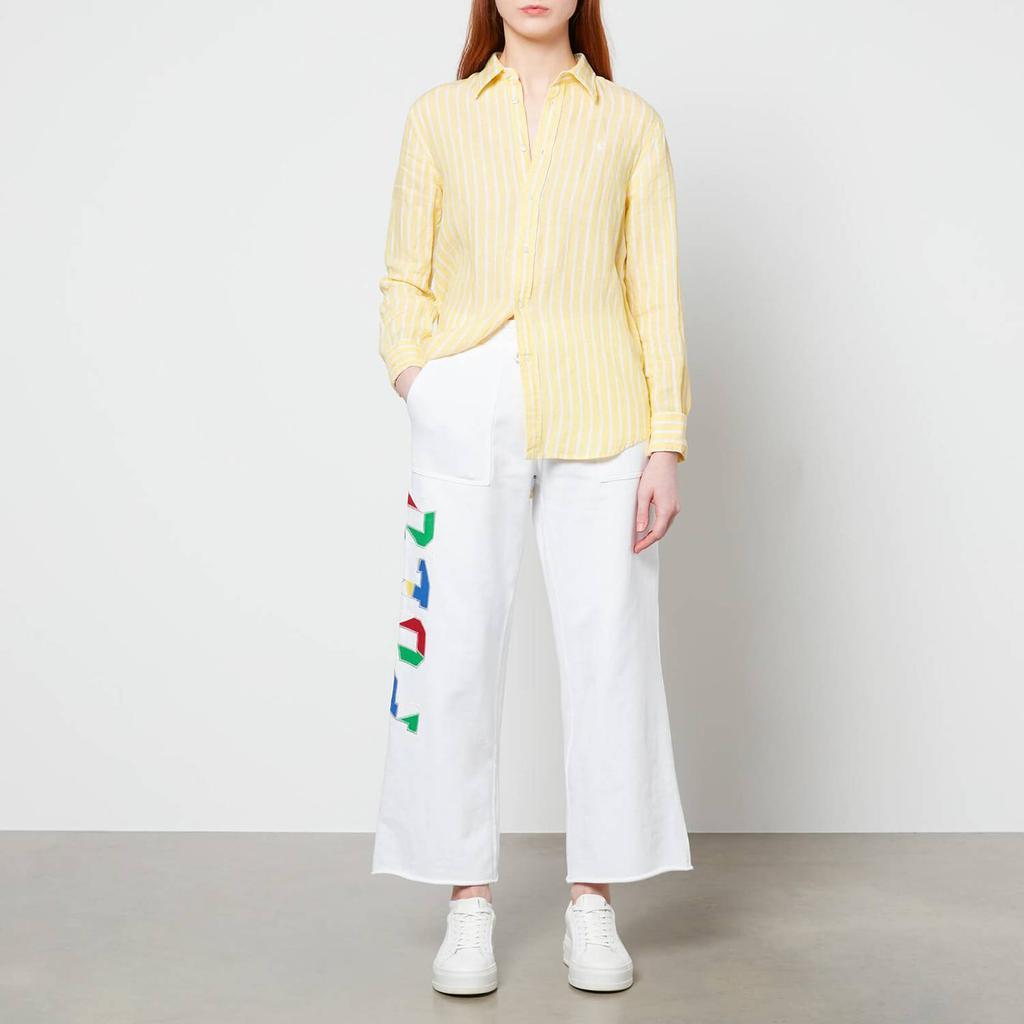 商品Ralph Lauren|Polo Ralph Lauren Women's Relaxed Shirt - 1178 Oasis Yellow/White,价格¥611,第5张图片详细描述