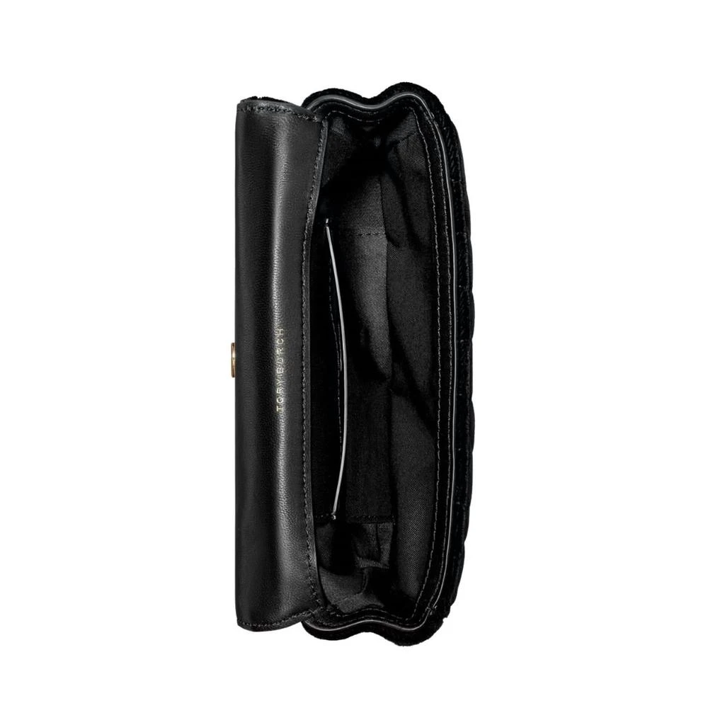 商品Tory Burch|Kira Velvet Mini Flap Bag In Black,价格¥2393,第3张图片详细描述