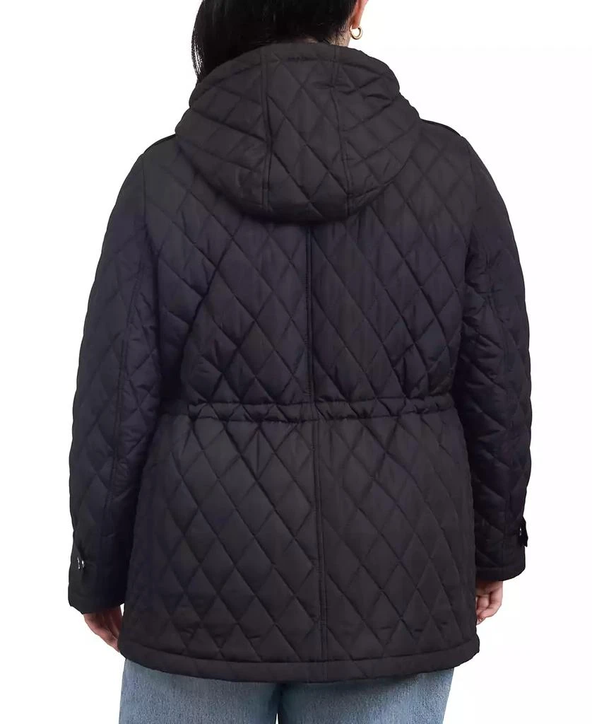 商品Michael Kors|Women's Plus Size Quilted Hooded Anorak Coat,价格¥1721,第2张图片详细描述