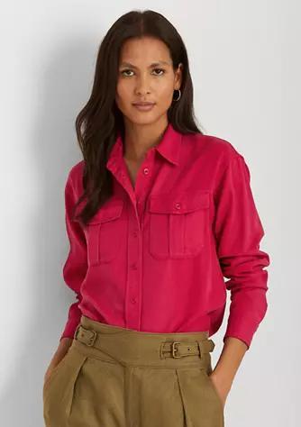 商品Ralph Lauren|Twill Long-Sleeve Shirt,价格¥427,第3张图片详细描述