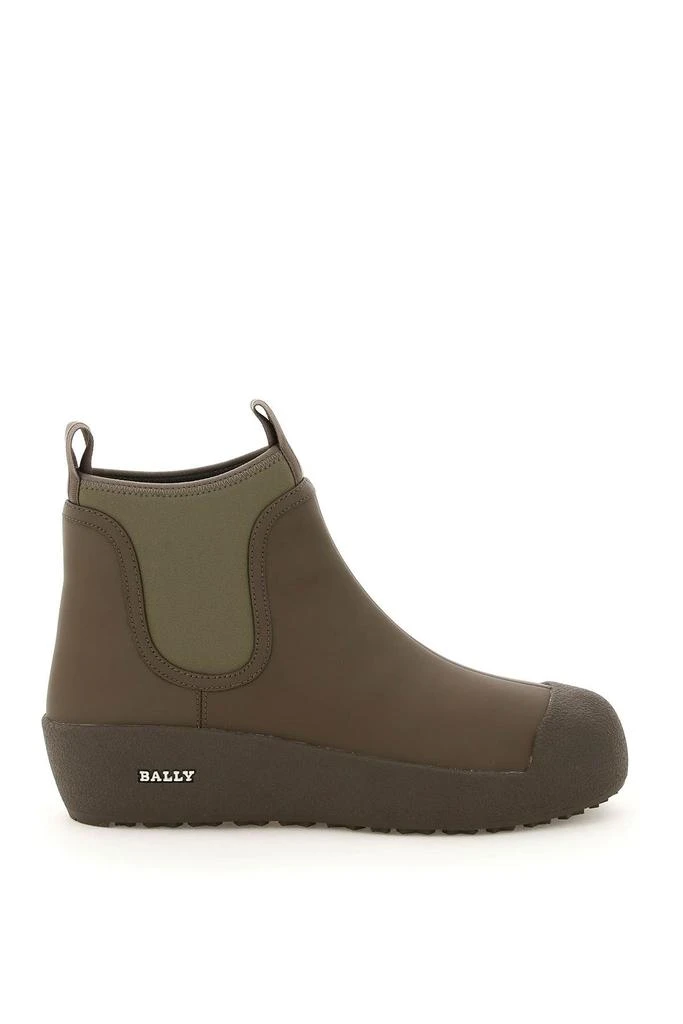 商品Bally|GADEY ANKLE BOOTS IN RUBBER-COATED LEATHER,价格¥1757,第1张图片