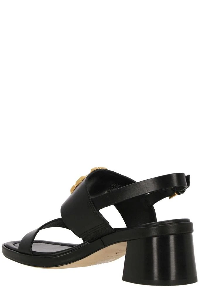 商品Tory Burch|Tory Burch Eleanor Logo Plaque Heeled Sandals,价格¥5960,第3张图片详细描述