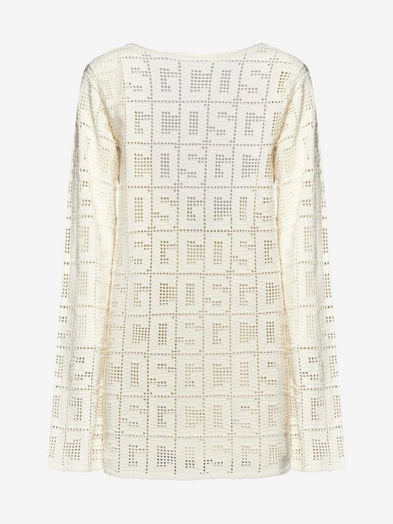 商品GCDS|Monogram macrame’ cotton-blend mini dress,价格¥1692,第1张图片