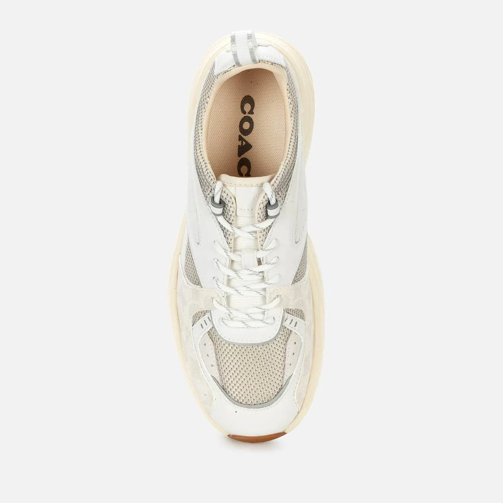 商品Coach|Coach Men's Tech Running Style Trainers - Optic White,价格¥840,第3张图片详细描述