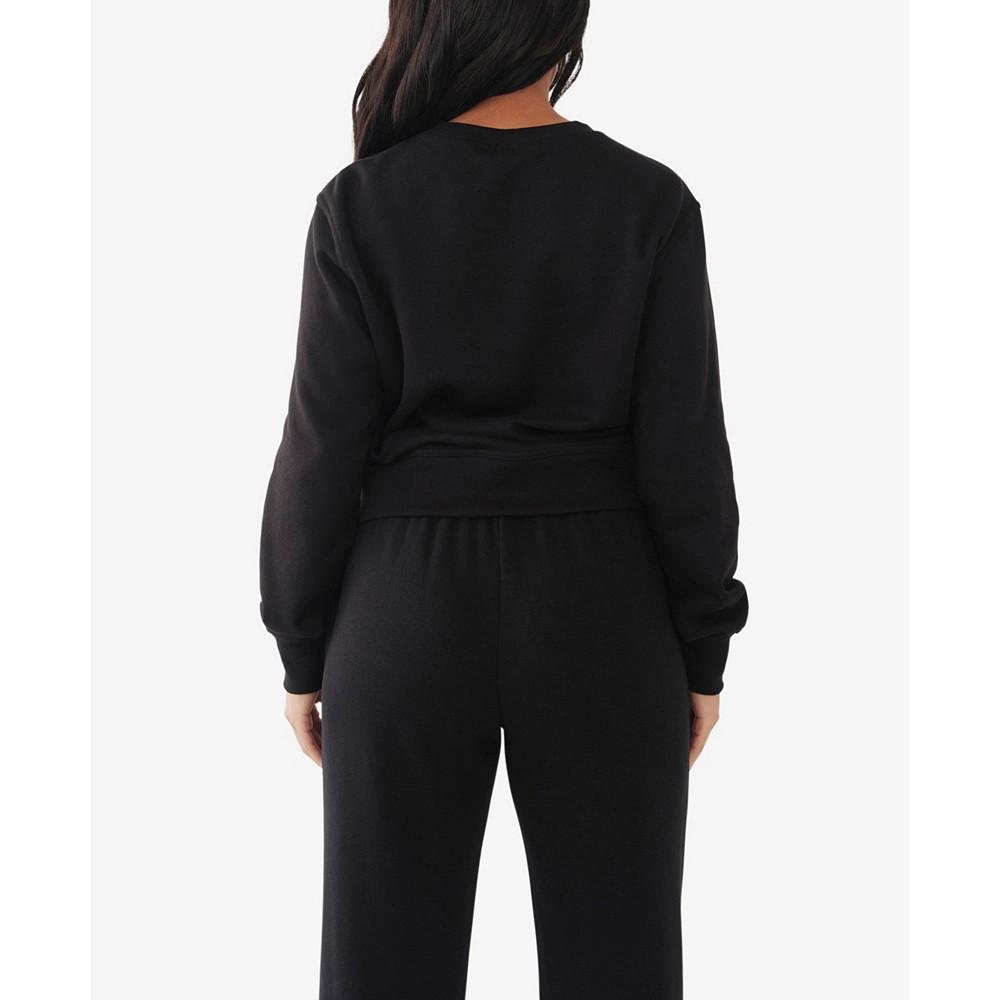 Women's Relaxed Pullover Sweatshirt商品第2张图片规格展示