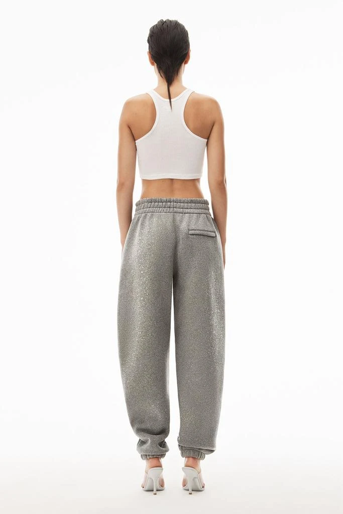 商品Alexander Wang|T By Alexander Wang Women Glitter Essential Terry Puff Logo Sweatpants,价格¥1322,第2张图片详细描述