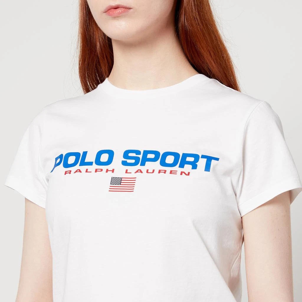 商品Ralph Lauren|Polo Ralph Lauren Women's Polo Sport T-Shirt - White,价格¥261,第4张图片详细描述