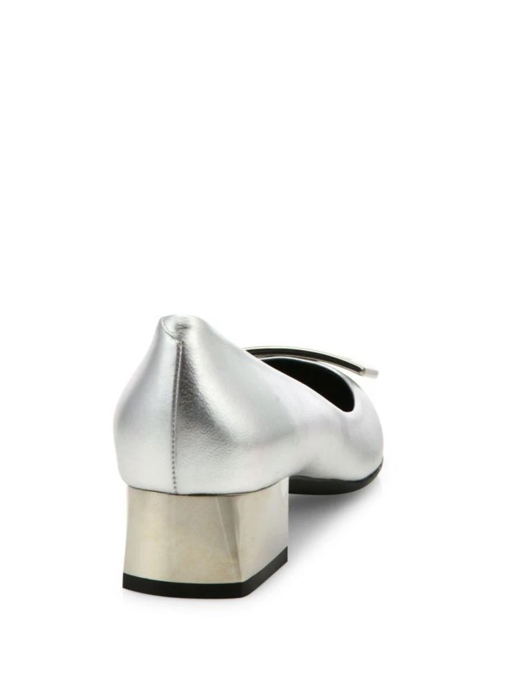 商品Roger Vivier|Belle De Nuit Metallic Leather Pumps,价格¥5068,第2张图片详细描述