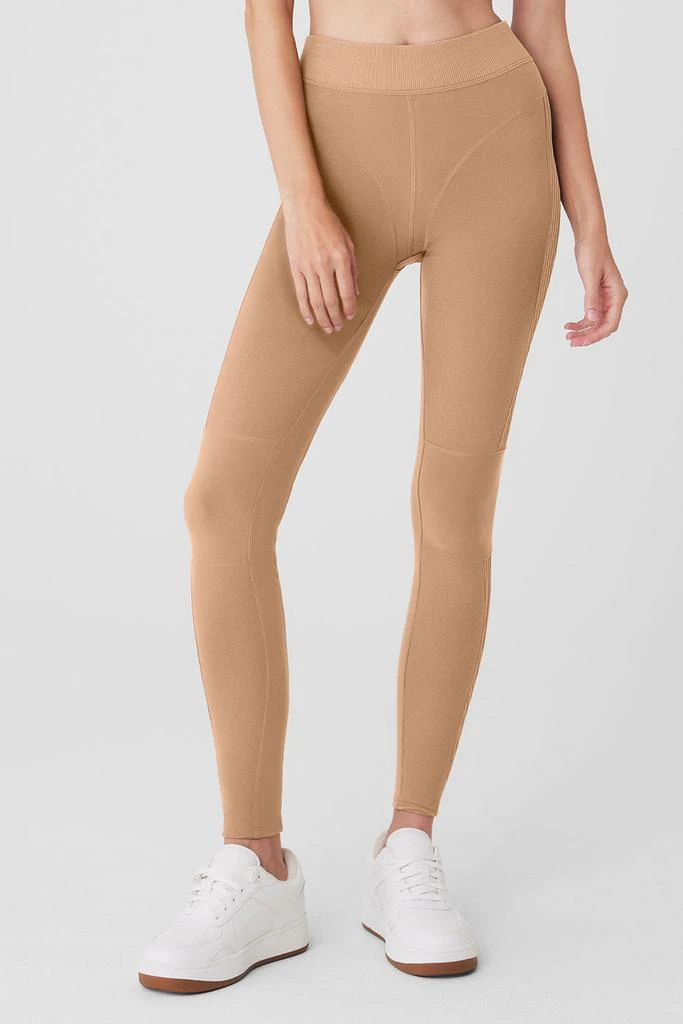 商品Alo|Alosoft High-Waist Head Start Legging - Toasted Almond,价格¥885,第1张图片