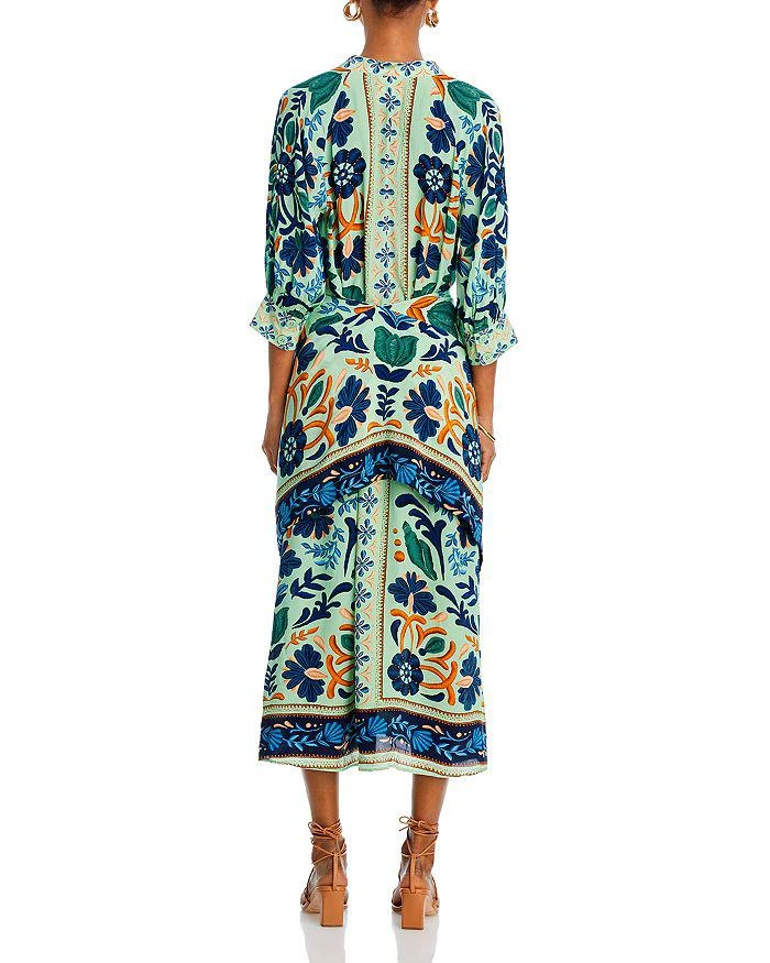 商品Farm Rio|Ocean Tapestry Midi Dress - Exclusive,价格¥2216,第4张图片详细描述