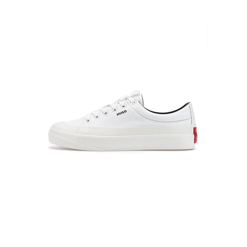 Men's Rubber-Bumper Lace Up Sneakers with Red Logo Label商品第3张图片规格展示