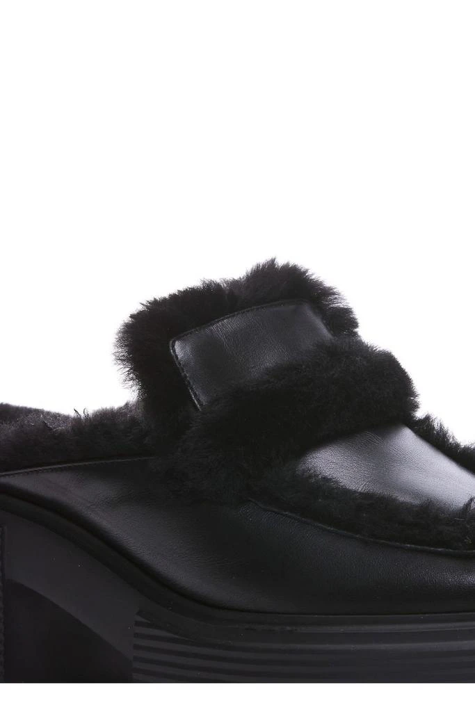 商品Stuart Weitzman|Stuart Weitzman Fur Trimmed Slip-On Mules,价格¥2353,第3张图片详细描述