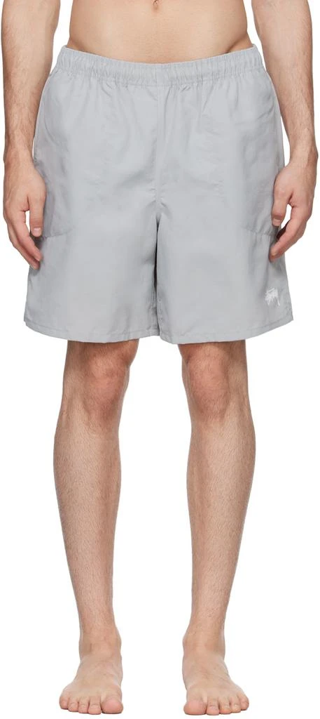 商品STUSSY|Gray Stock Swim Shorts,价格¥430,第1张图片