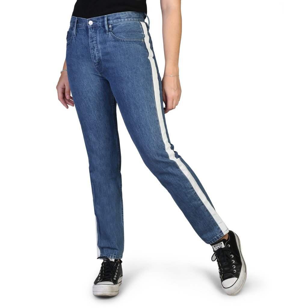 商品Calvin Klein|Calvin Klein Cotton Solid Color Jeans,价格¥626,第1张图片