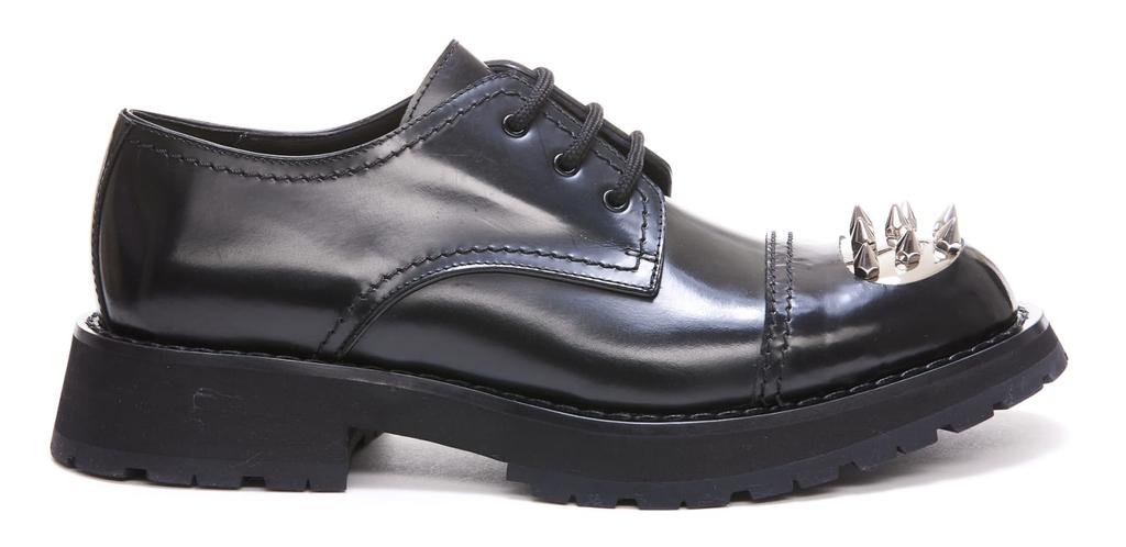 Alexander McQueen Derby Punk Stud Lace Up Shoes商品第1张图片规格展示