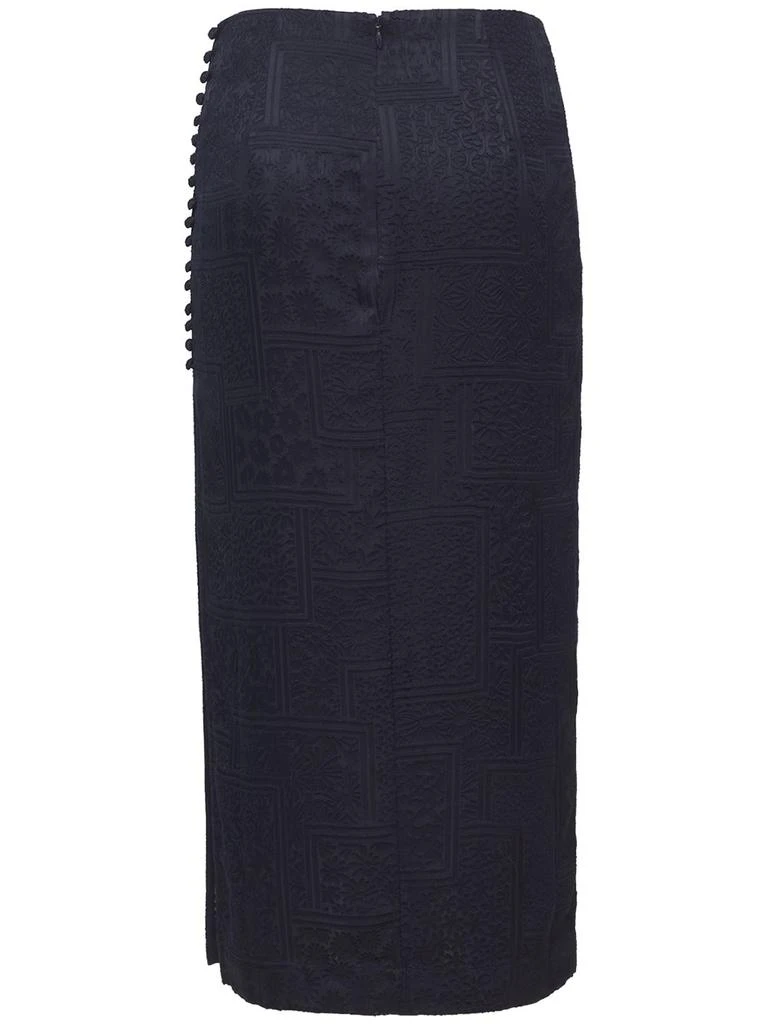 商品ROTATE Birger Christensen|Caitlin Viscose Blend Satin Midi Skirt,价格¥365,第5张图片详细描述