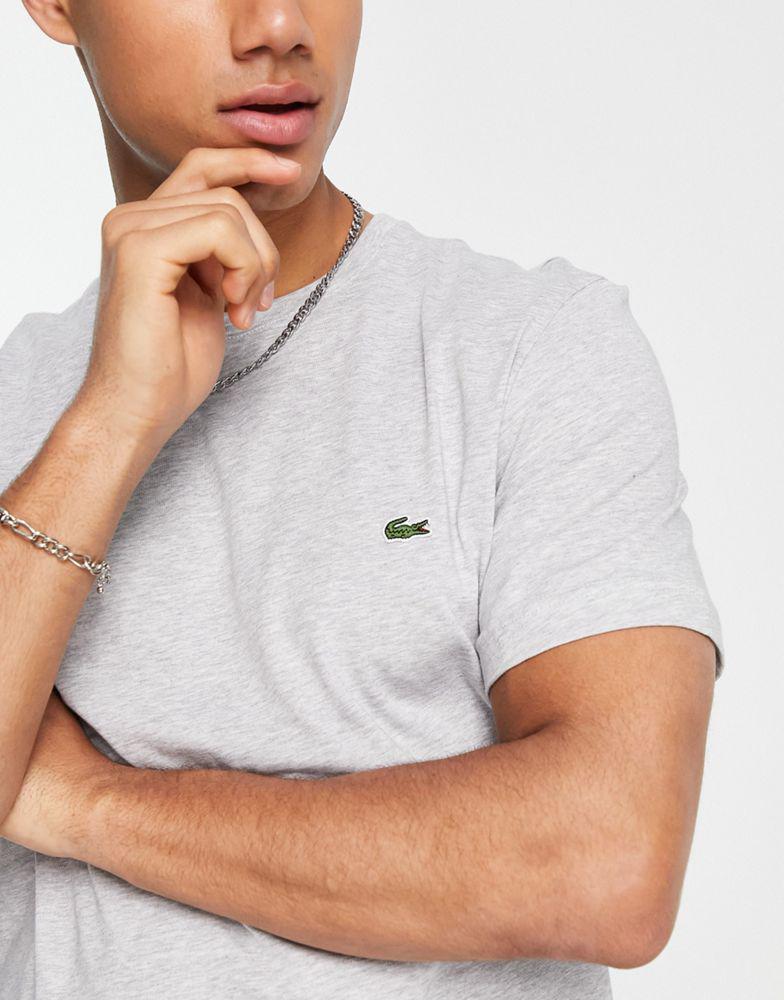 Lacoste t-shirt with croc in grey商品第2张图片规格展示