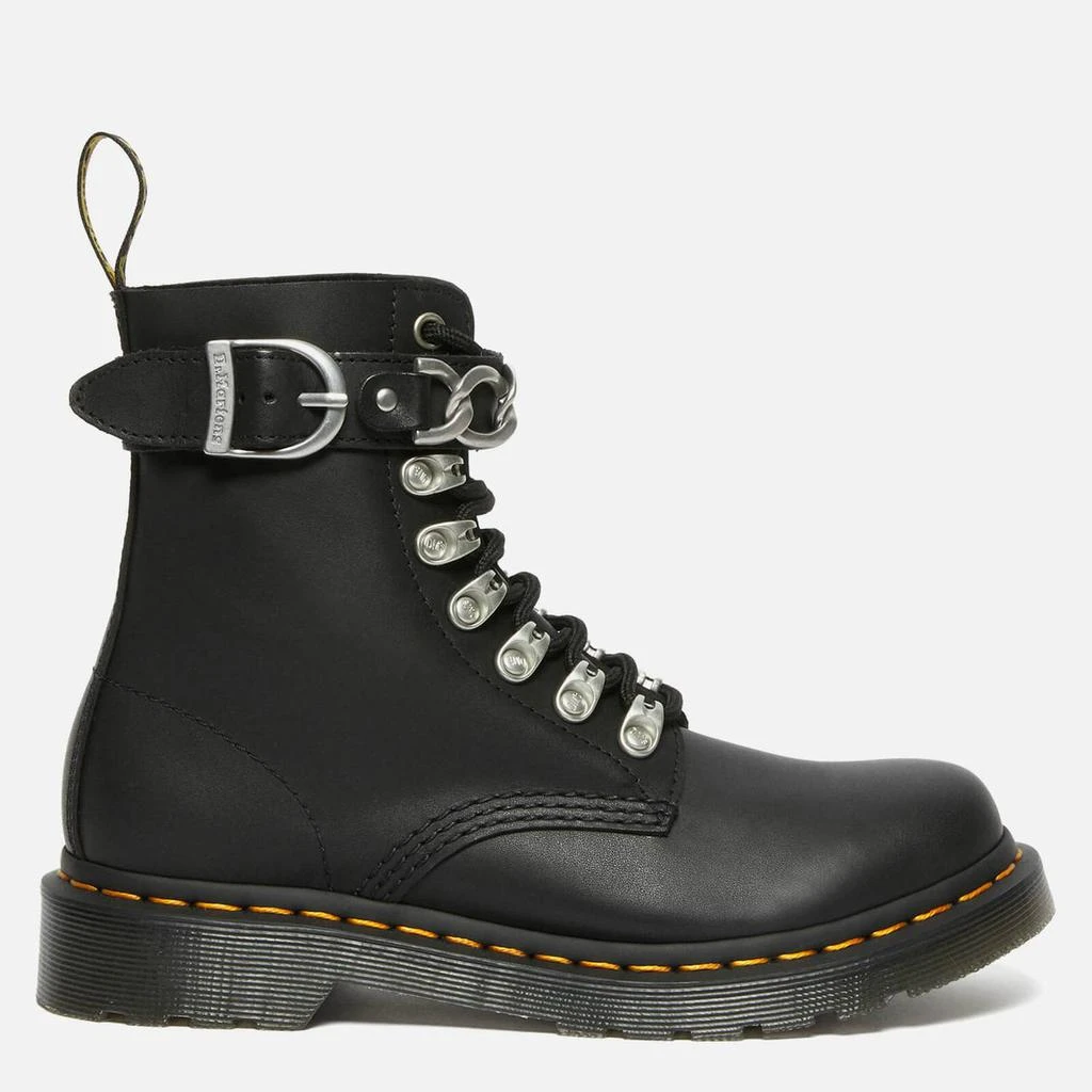 商品Dr. Martens|Dr. Martens Women's 1460 Pascal Chain Leather 8-Eye Boots - Black,价格¥768,第1张图片