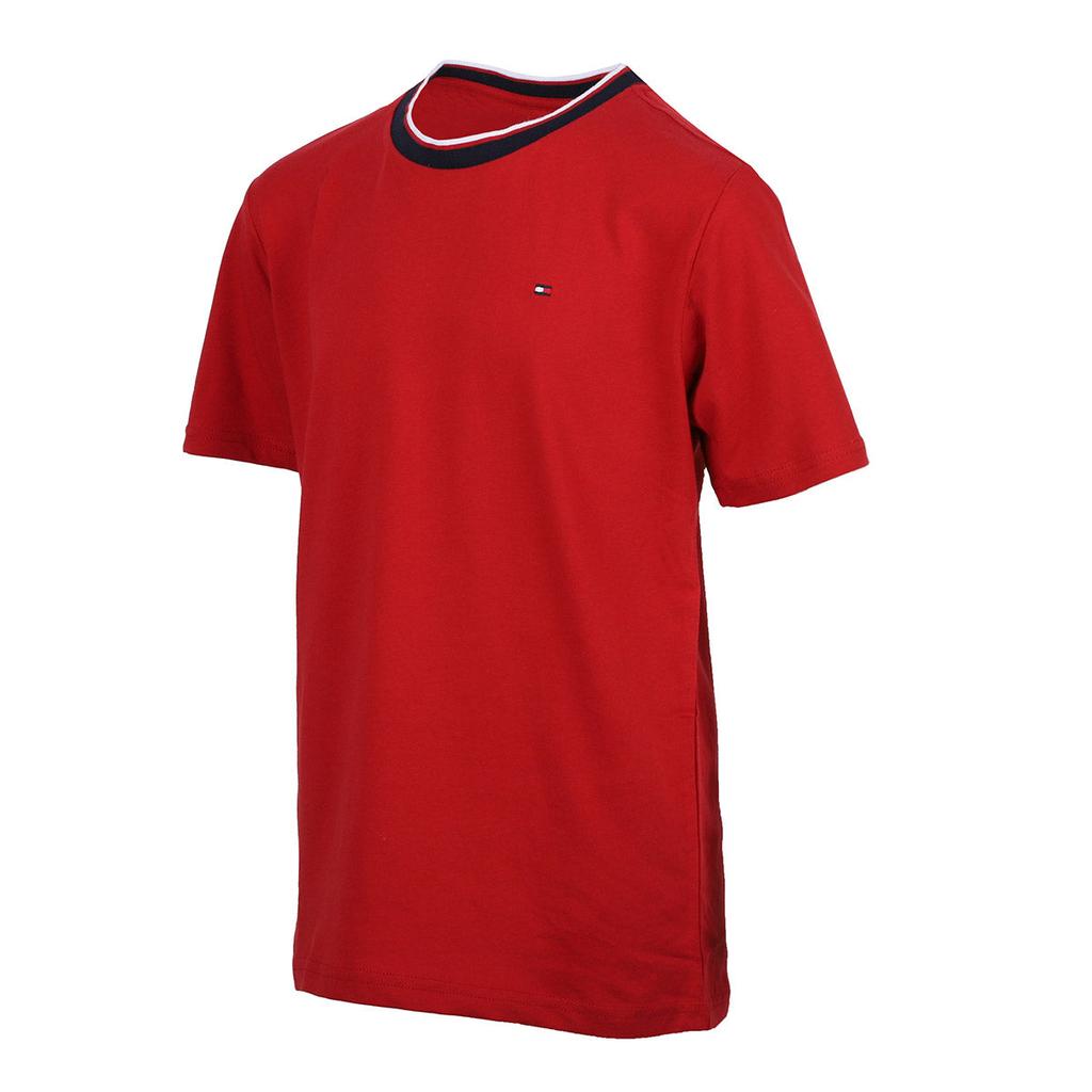 Tommy Hilfiger Boy's YD Ringer Short Sleeve T-Shirt商品第5张图片规格展示