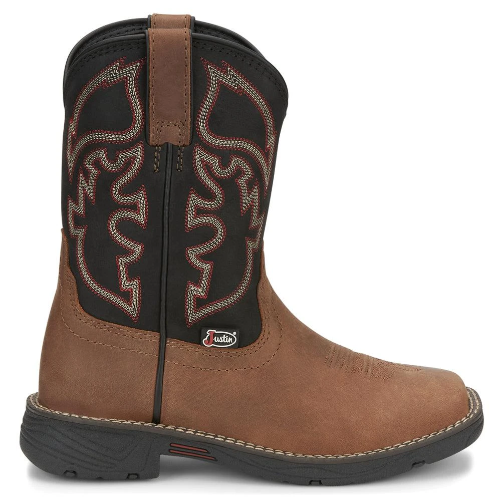 商品Justin Boots|Rush Square Toe Cowboy Boots (Big Kid),价格¥795,第1张图片