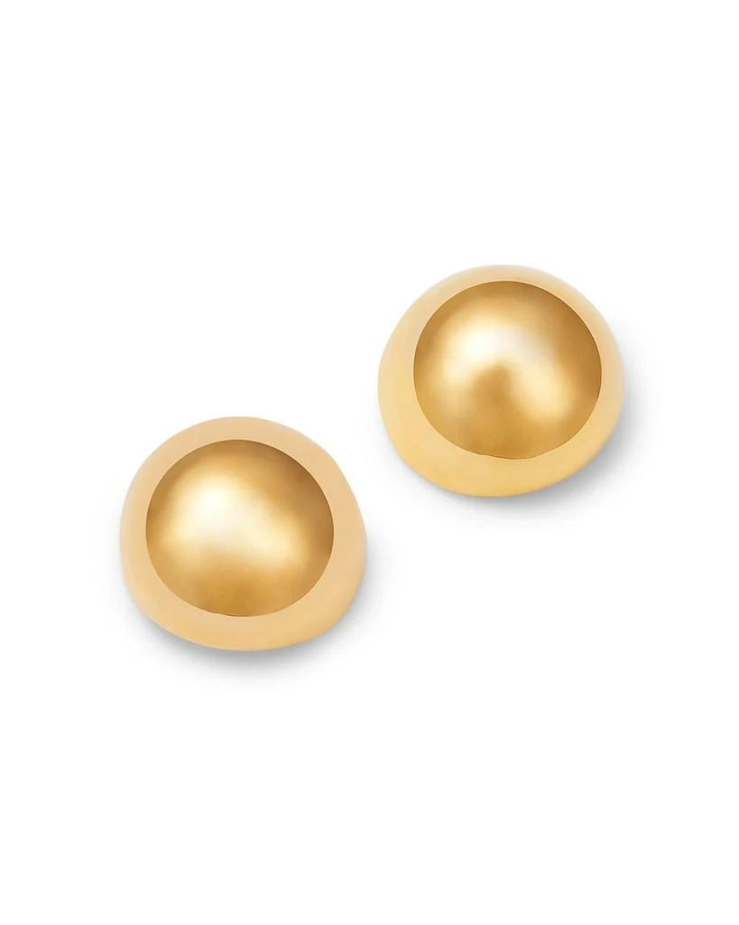 商品Bloomingdale's Fine Collection|Bloomingdale's Polished Half Bead Electroform Stud Earrings in 14K Yellow Gold,价格¥10110,第1张图片