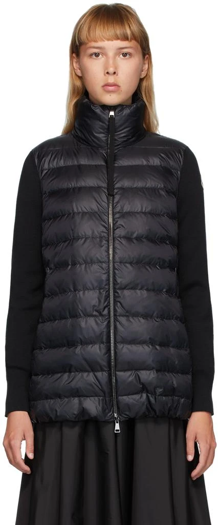 商品Moncler|Black Down Panelled Jacket,价格¥8671,第1张图片