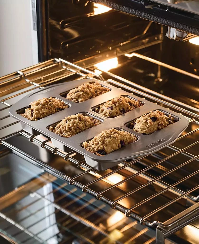 商品Circulon|Nonstick 6-Cup Mini Loaf Pan,价格¥216,第3张图片详细描述