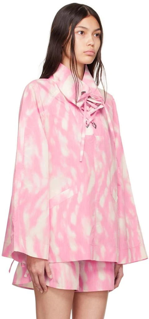 商品Ganni|Pink Recycled Polyester Jacket,价格¥551,第2张图片详细描述