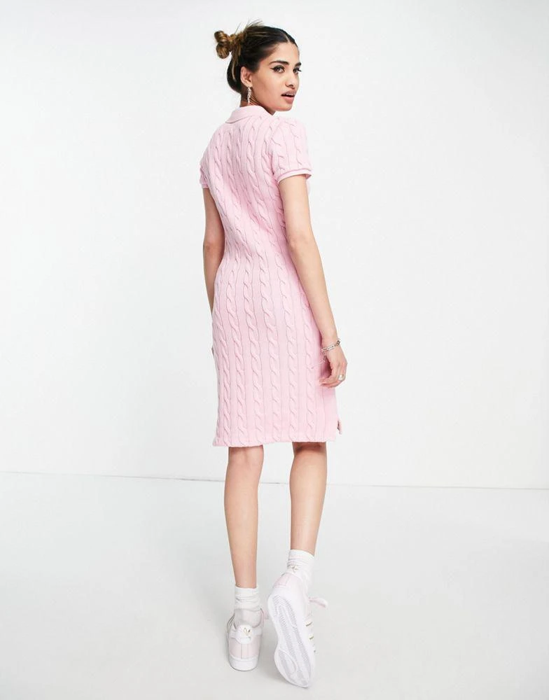 商品Ralph Lauren|Polo Ralph Lauren knitted polo dress in pink,价格¥1709,第2张图片详细描述