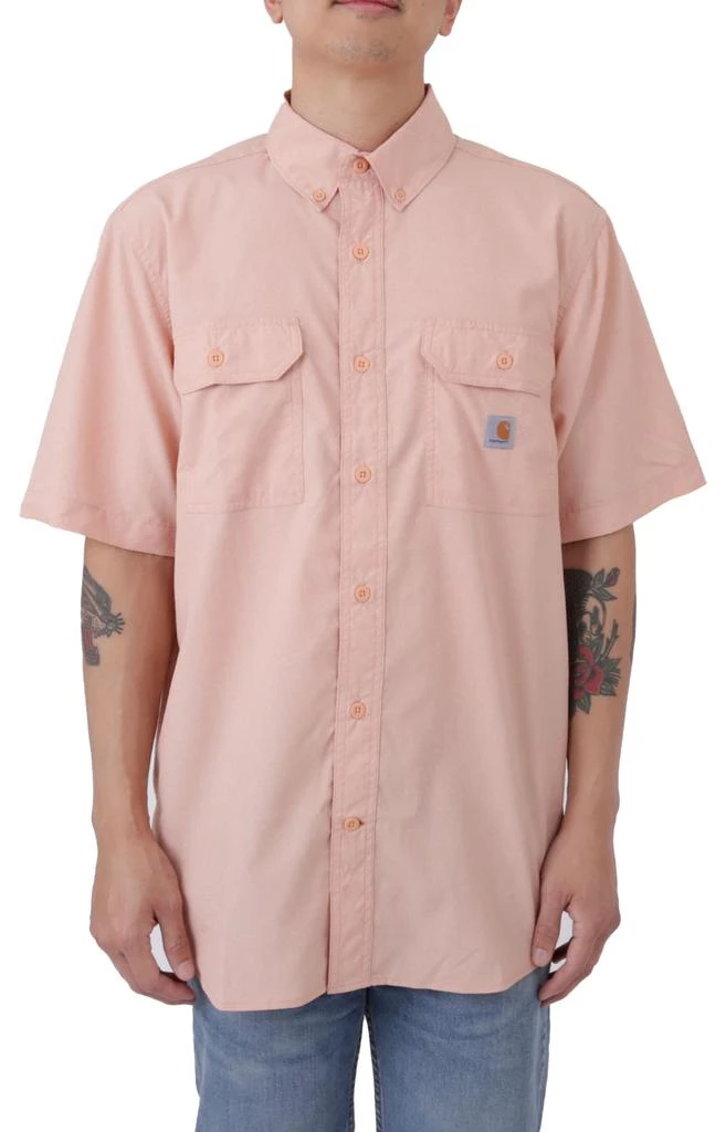 商品Carhartt|(105314) Force Relaxed Fit Lightweight Short Sleeve Shirt - Burnt Sienna,价格¥399,第1张图片