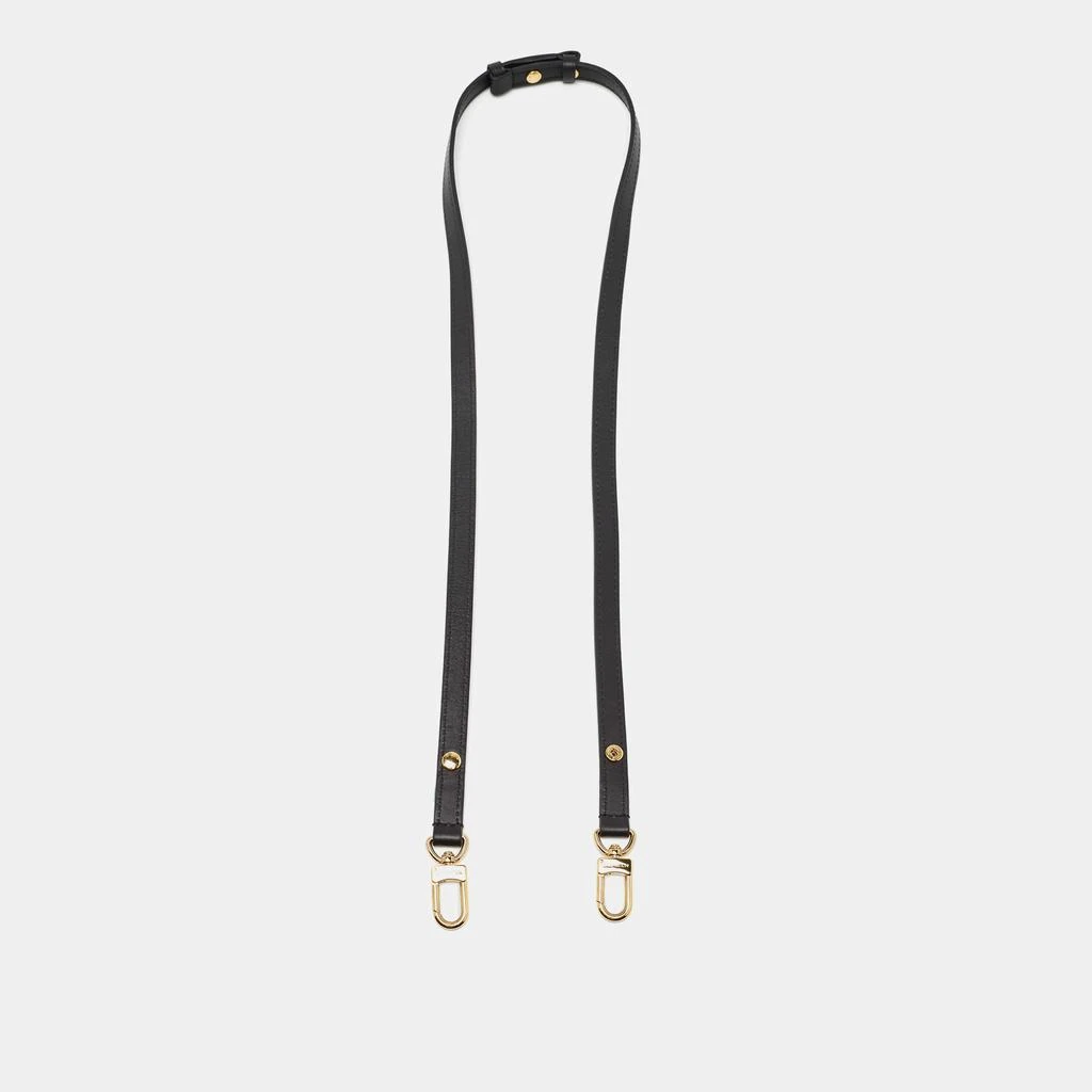 商品[二手商品] Louis Vuitton|Louis Vuitton Black Leather Adjustable Shoulder Strap,价格¥3361,第1张图片