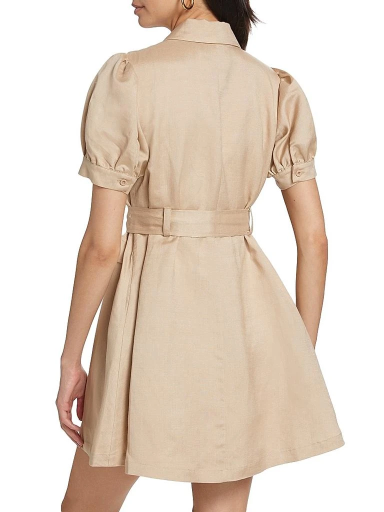 商品If Only Studio|Trench Linen-Blend Minidress,价格¥833,第5张图片详细描述