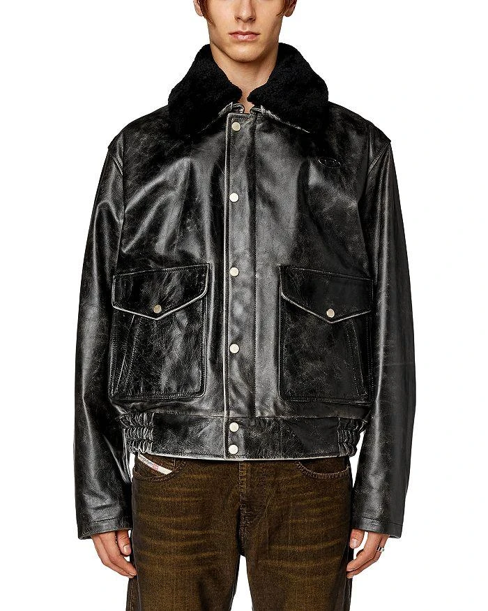 商品Diesel|L-Muds Leather Jacket,价格¥9688,第3张图片详细描述