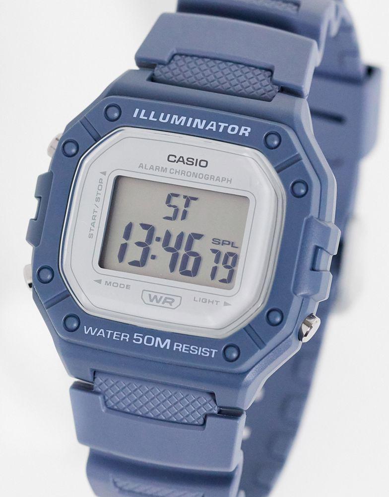 商品Casio|Casio unisex silicone watch in blue,价格¥220,第1张图片