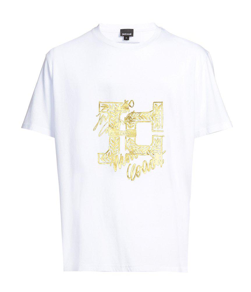 Just Cavalli Graphic Printed Crewneck T-Shirt商品第1张图片规格展示