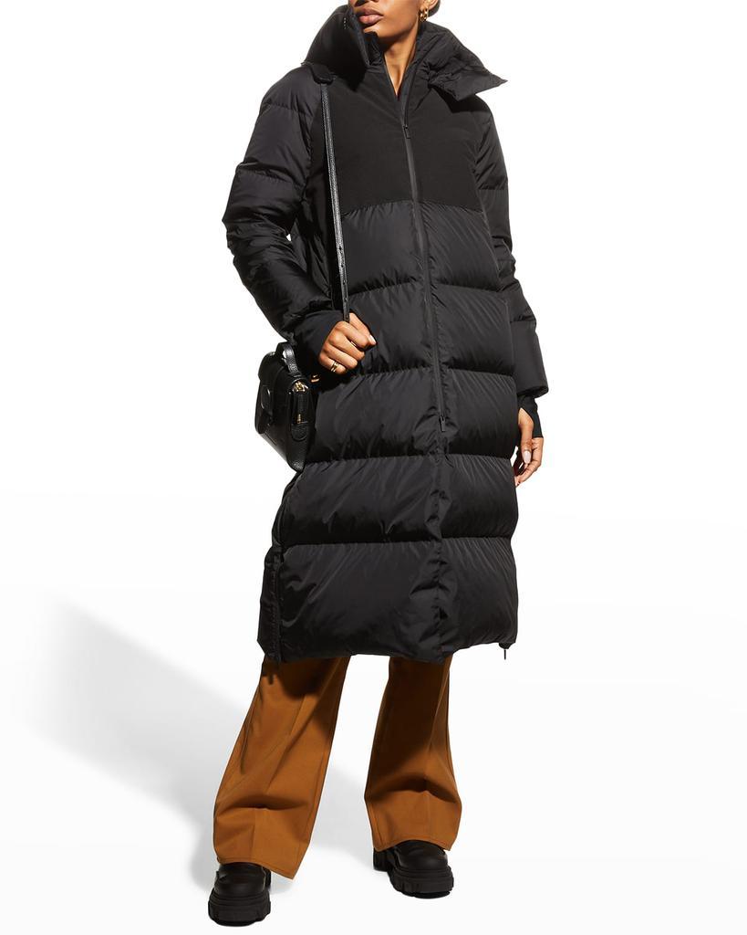 商品Moncler|Heliotrope Long Puffer Coat,价格¥17540,第5张图片详细描述