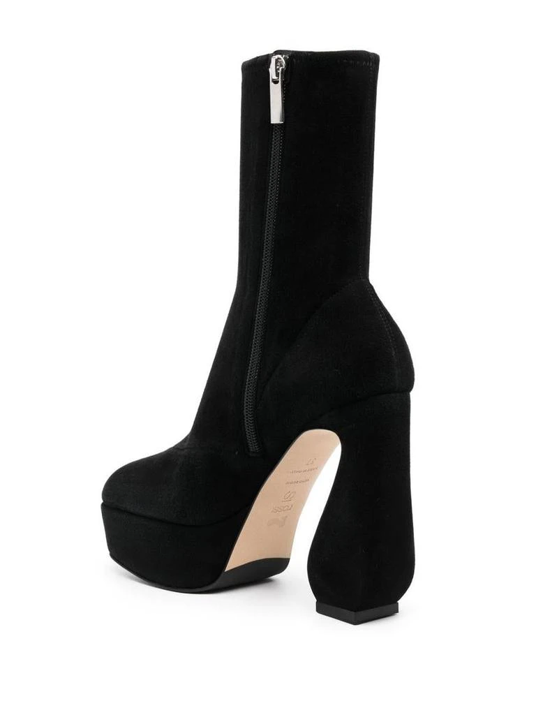 商品SI ROSSI|SI ROSSI Stretch suede heel ankle boots,价格¥3694,第3张图片详细描述