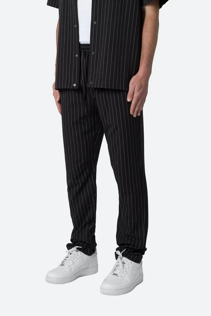 商品MNML|Pinstripe Drawcord Pants - Black,价格¥198,第2张图片详细描述