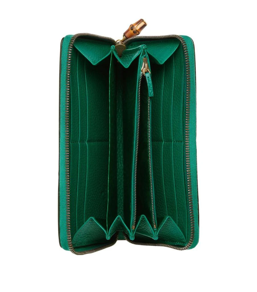 商品Gucci|Leather Double G Zip-Around Wallet,价格¥4979,第4张图片详细描述