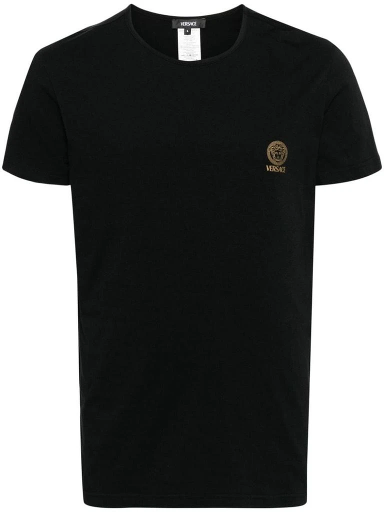 商品Versace|VERSACE Logo organic cotton t-shirt,价格¥1050,第1张图片