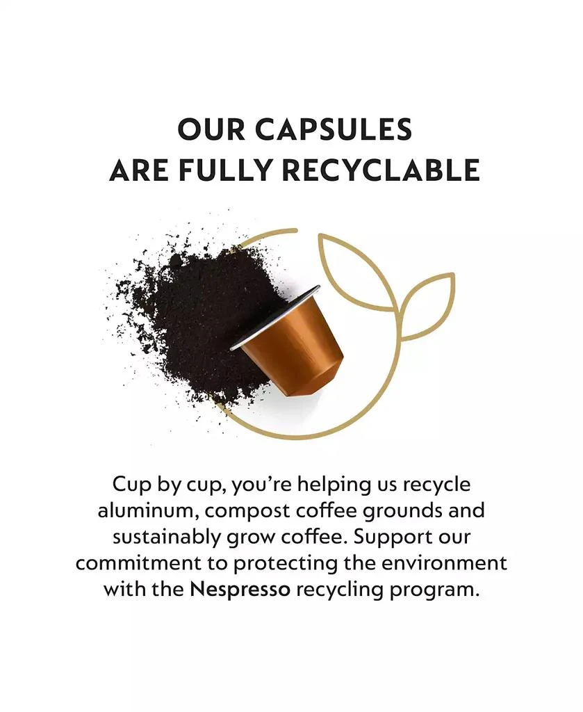 商品Nespresso|Capsules OriginalLine, Ispirazione Genova Livanto, Medium Roast Espresso Coffee, 50-Count Espresso Pods, Brews 1.35-oz.,价格¥317,第5张图片详细描述