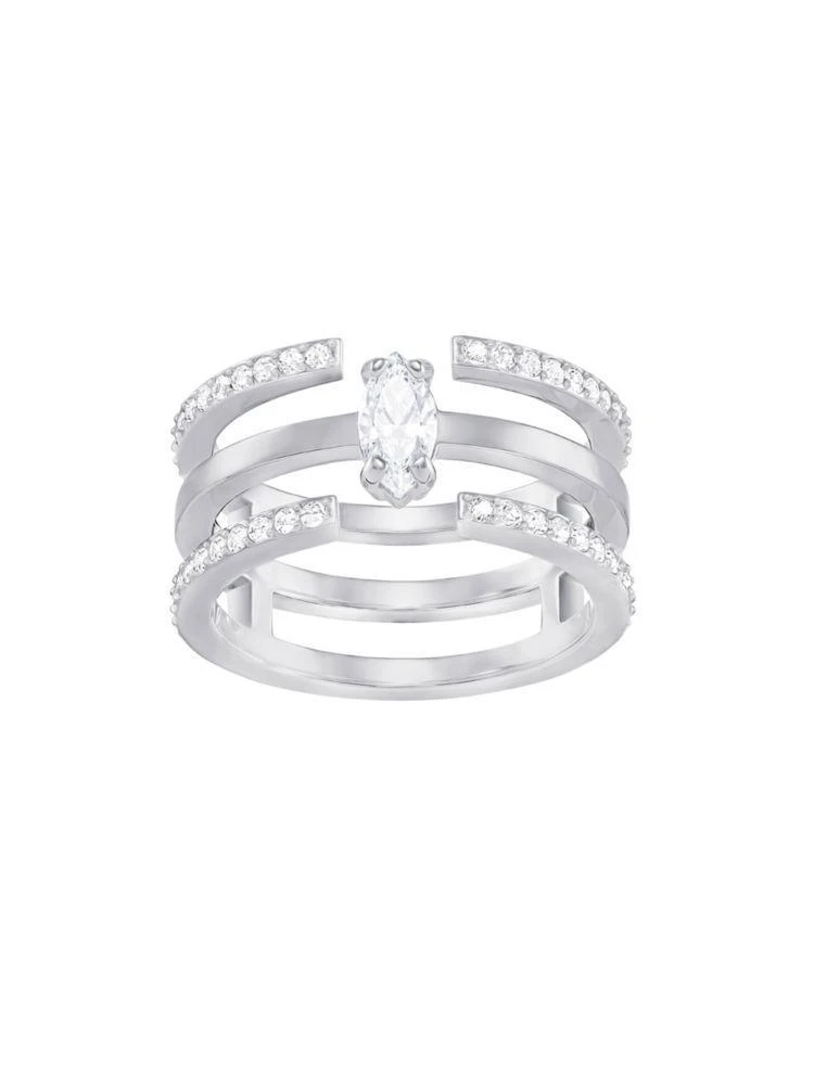 商品Swarovski|Rhodium Plating Grey Ring,价格¥525,第2张图片详细描述