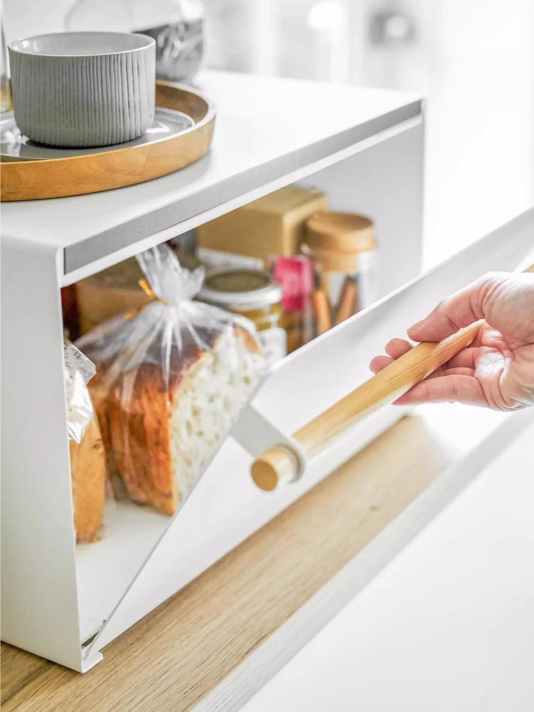商品Yamazaki|Tosca Steel & Wood Bread Box,价格¥955,第4张图片详细描述