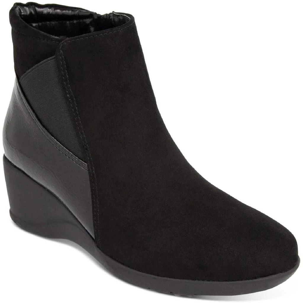 商品Karen Scott|Karen Scott Womens Carina Wedge Stretch Ankle Boots,价格¥107,第1张图片