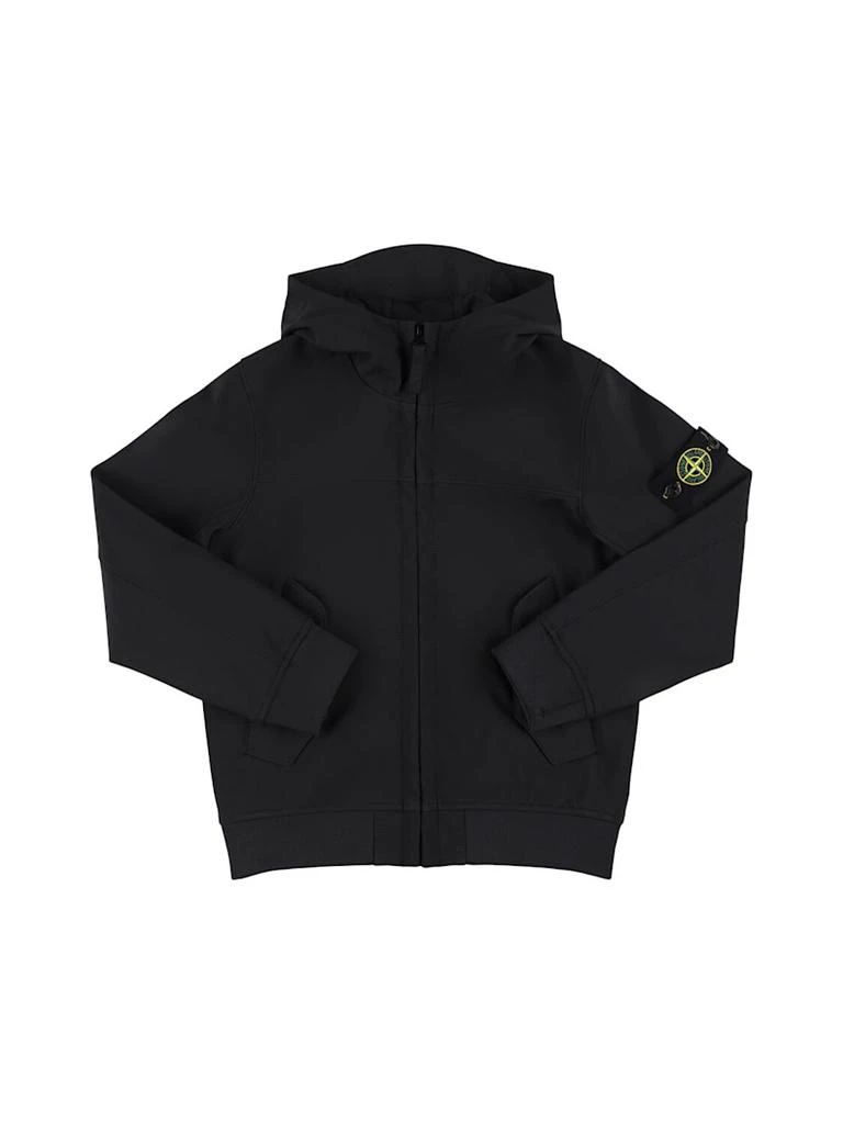 商品Stone Island Junior|尼龙连帽防风夹克,价格¥3938,第1张图片