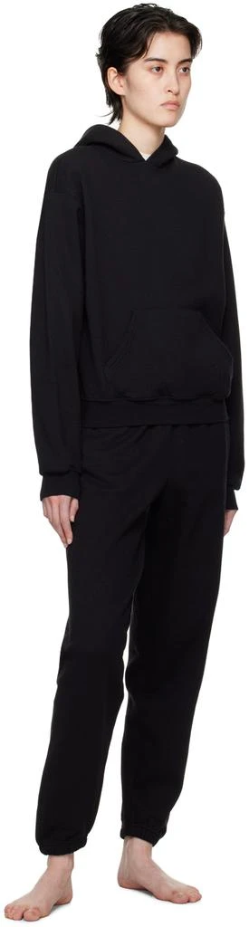 商品SKIMS|Black Cotton Fleece Classic Hoodie,价格¥571,第4张图片详细描述