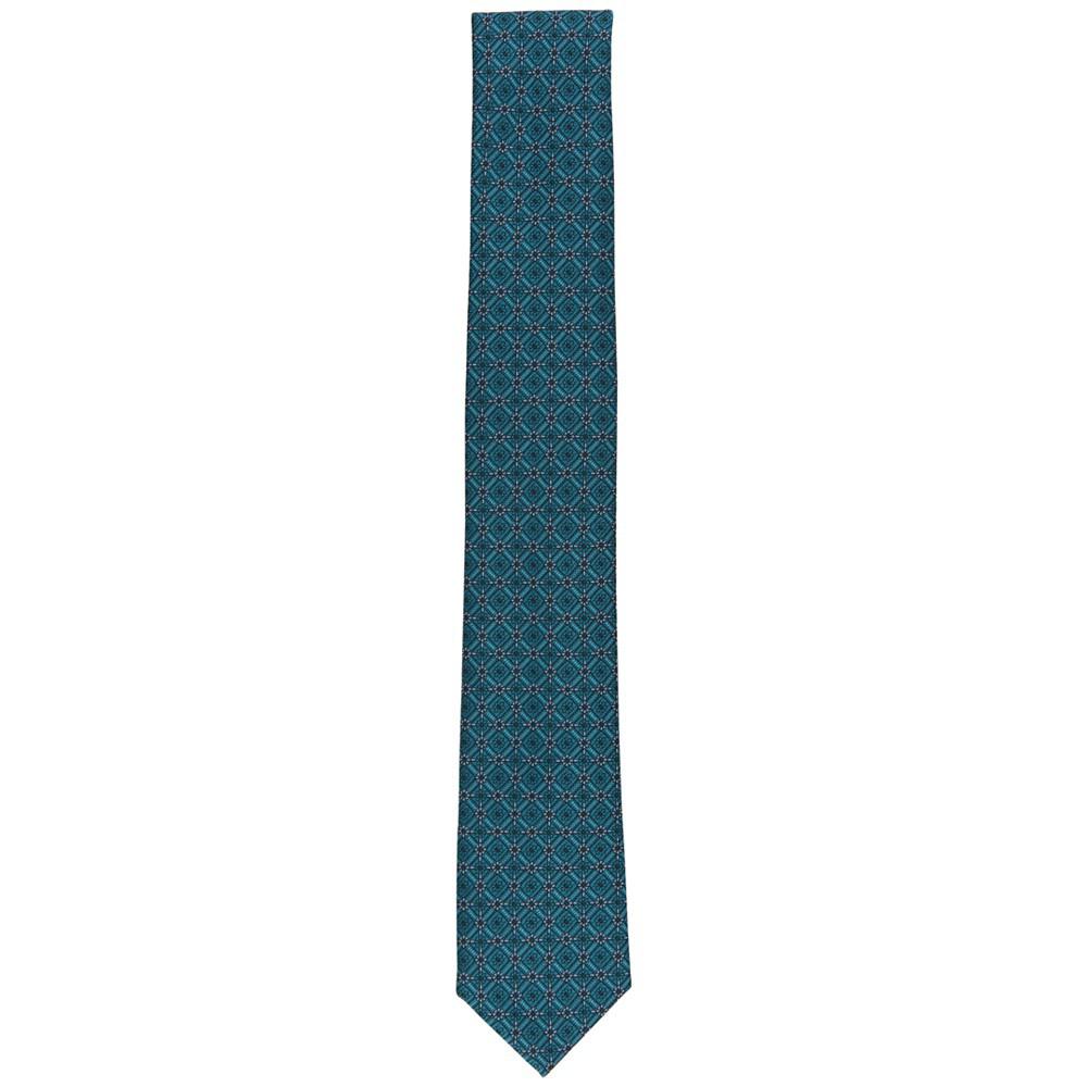 Men's Lenox Skinny Medallion Neat Tie, Created for Macy's商品第2张图片规格展示