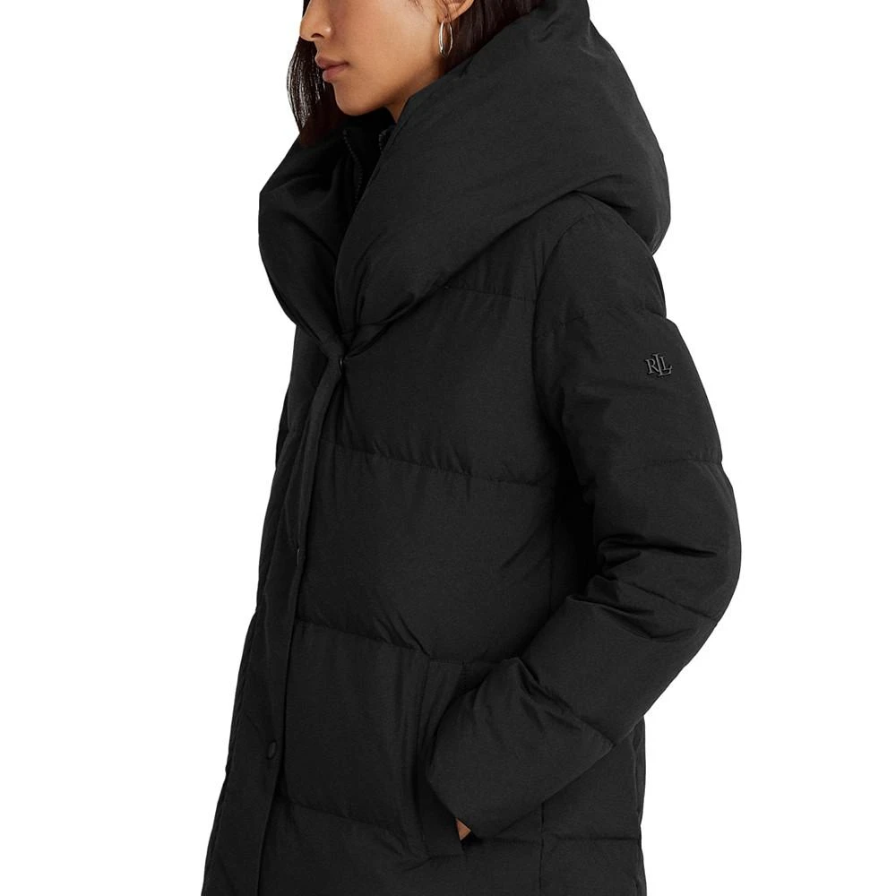 商品Ralph Lauren|Women's Oversized-Collar Hooded Down Coat,价格¥774,第4张图片详细描述