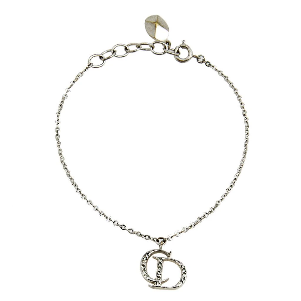 商品[二手商品] Dior|Dior CD Crystal Silver Tone Charm Bracelet,价格¥1642,第2张图片详细描述